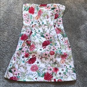 Old Navy Floral Strapless Mini Dress Size 2